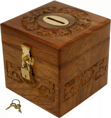 

Khan Handicrafts k56 Coin Bank(Brown)