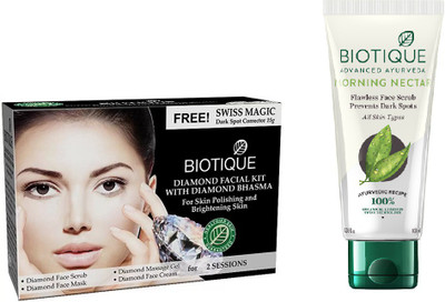 

BIOTIQUE BIO Diamond Facial Kit, Bio Morning Nectar Face Scrub(Set of 2)