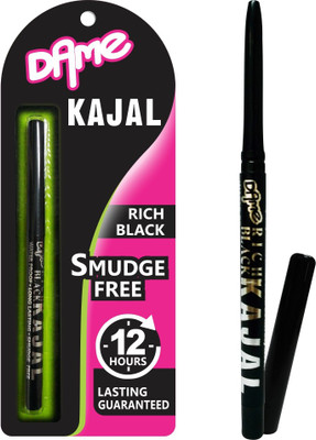 

Dame Smudge Free Kajal - Rich Black(Rich Black)