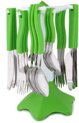 

Jen Trendy Plastic, Steel Cutlery Set(Pack of 24)
