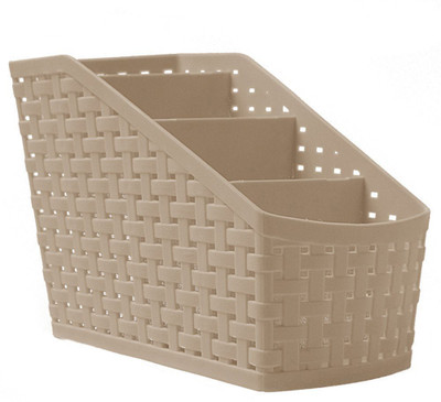 APEX 4 Compartments High Quality Plastic Kitchen basket, Bathroom, Office(Green, Pink, Brown)