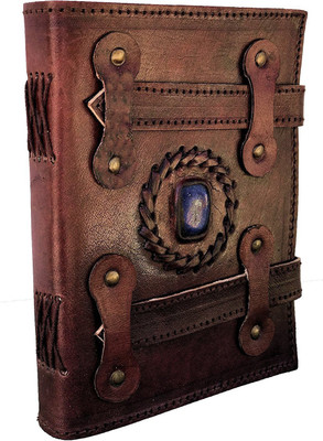 

Ehandicrafts A5 Diary(Handmade Notebook Gift for Men Women, Brown)