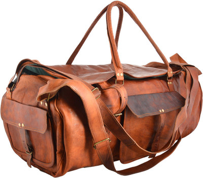 

Handcrafted exports 18 inch/45 cm Travel Duffel Bag Travel Duffel Bag(Brown)