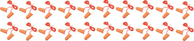 

3M Corded Foam Disposable Ear Plug(Orange)