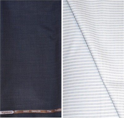 KUNDAN SULZ GWALIOR Cotton Blend Graphic Print Shirt & Trouser Fabric