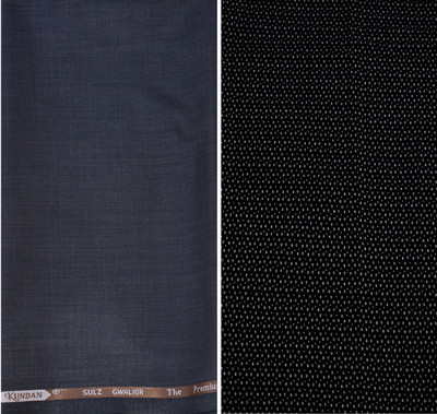 KUNDAN SULZ GWALIOR Cotton Blend Graphic Print Shirt & Trouser Fabric