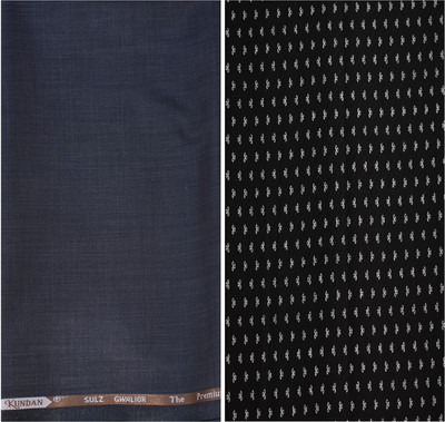 KUNDAN SULZ GWALIOR Cotton Blend Graphic Print Shirt & Trouser Fabric