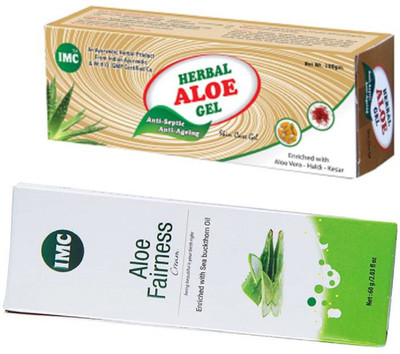 

IMC Herbal Aloe Gel And Herbal Fairness Cream(160 g)