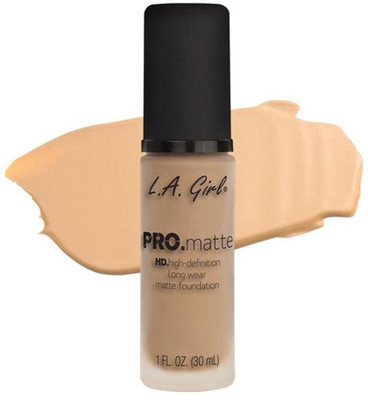 

L.A. Girl HD PRO.Matte Foundation- Foundation(Bisque, 30 ml)