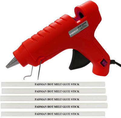 

FADMAN Bond red 40 Watt On Off Switch With 5 Transparent Sticks Standard Temperature Corded Glue Gun (11 mm) Standard Temperature Corded Glue Gun(11 mm)