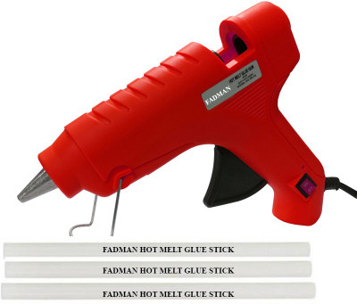 

FADMAN Bond red 40 Watt On Off Switch With 3 Transparent Sticks Standard Temperature Corded Glue Gun (11 mm) Standard Temperature Corded Glue Gun(11 mm)