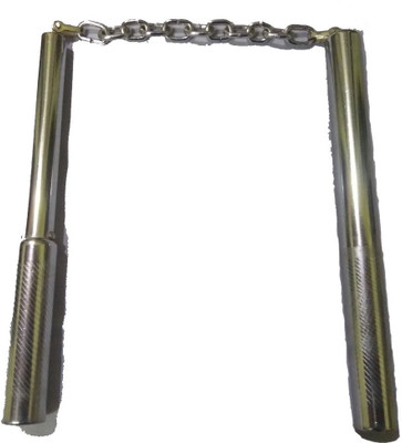 

Shri Laxmi Foldable Steel Nanchaku Gymnastic Stick Gymnastic Stick - 10 cm(Grey)