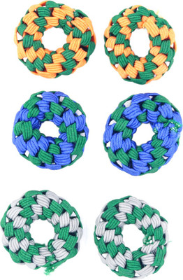 

One Personal Care Princess Colorful Designer Fabric Scrunchies Casual Wear SQ-549-05 Hair Accessory Set, Rubber Band(Multicolor, Green, Orange, Blue)