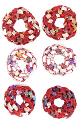 

One Personal Care Princess Colorful Designer Fabric Scrunchies Casual Wear SQ-548-02 Rubber Band, Hair Accessory Set(Multicolor)