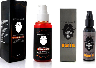 

UrbanMooch Beard Growth Oil & Beard Wash Set Hair Oil(170 ml)