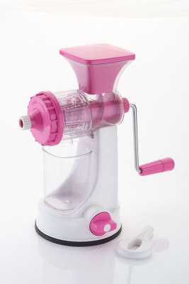 

VR Elegance Unbreakable Fruit & Vegetable Plastic, Stainless Steel Hand Juicer(Pink, White Pack of 1)