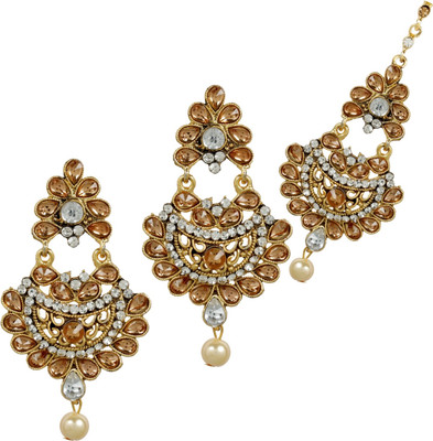 Styylo Jewels Alloy Gold-plated Gold, White, Multicolor Jewellery Set(Pack of 1)
