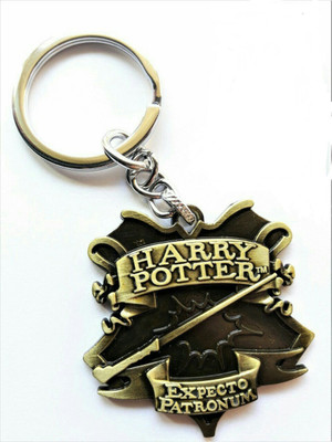 

Shubheksha Harry Potter Expecto Patronum Metallic Gold Key Chain