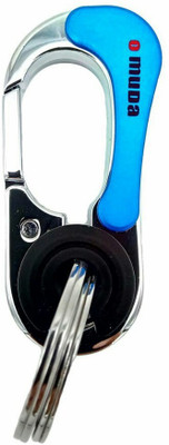 

Shubheksha Omuda 3754 Silver-Blue Metallic Locking Premium Key Chain