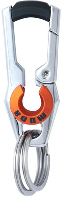 

Shubheksha Omuda 3748 Silver-Orange Metallic Locking Premium Key Chain