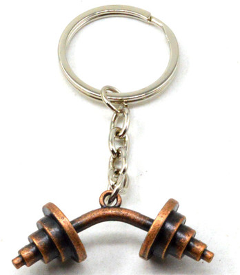 

Faynci Personalized Universal Curved Sport Dumbbell Weight Lifting Charm Workout Gym Key Chain Key Chain