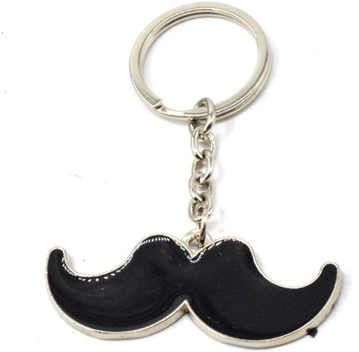 

Faynci Black Mustache Charm High Quality Stainless Steel Key Chain Key Chain