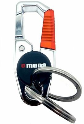 

Shubheksha Omuda 3747 Silver-Orange Metallic Locking Premium Key Chain