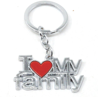 

Faynci I Love My Family High Quality Stainless Steel Key Chain for Family Gift Key Chain