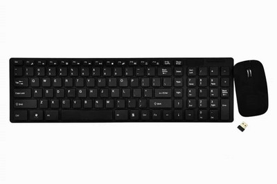 

Blendia 2.4GHZ MINI KEYBOARD ULTRA -THIN MOUSE COMBO-KIT SET COMBO SET Wireless Multi-device Keyboard(Black)