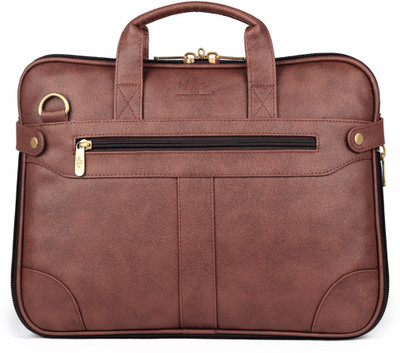 

The Clownfish 15.6 inch Expandable Laptop Messenger Bag(Brown), Cinnamon