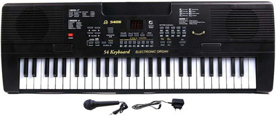 

Bonkerz 54 Keys Musical Keyboard Piano With Microphone And Recording Option - 5406(Multicolor)
