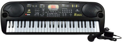 

Bonkerz 54 Keys Musical Keyboard Piano With Microphone And LED Display - 5400(Multicolor)