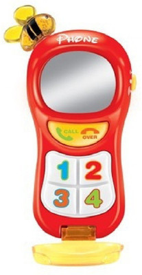 

Emob Early Childhood Battery Operated Mobile Phone Learning toys with Music and Lights(Multicolor)