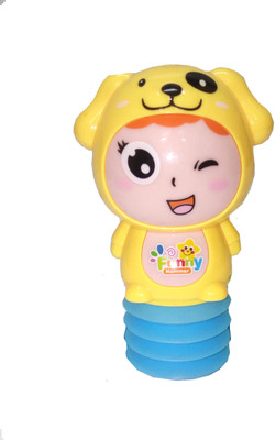 

TALKING GANESHA Baby Hammer Play & Learn Developmental Interactive Musical Instruments Toy for kids with lights & music - Yellow Dog model.(Multicolor)