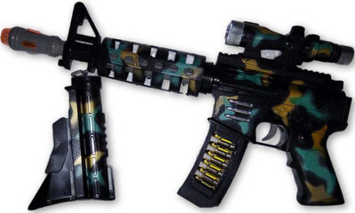 

Bonkerz Toy Gun With 3D Lights And Sound Effect For Kids(Multicolor)