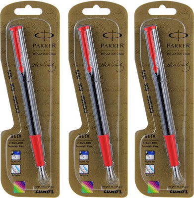 

Parker Beta Standard Fountain Pen(Pack of 3)