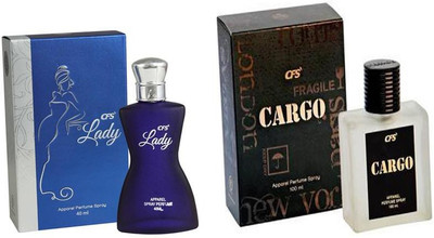 

CFS Perfume CFS Cargo Black Perfume 100 ML + CFS Lady Blue Perfume 40 ML Perfume - 140 ml(For Men & Women)
