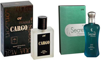 

CFS Perfume CFS Cargo Black Perfume 100 ML + CFS My Secret of Romance Perfume 40 ML Perfume - 140 ml(For Men & Women)