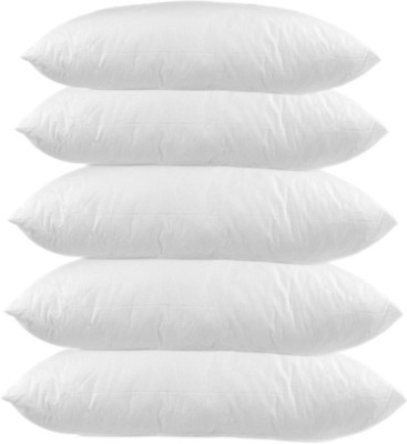 Soft Touch Solid Bed/Sleeping Pillow Pack of 5(White)
