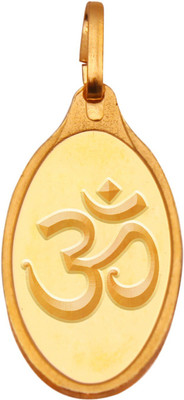 Kundan Om 24 9999 Yellow Gold Pendant Kundan Pendants Lockets
