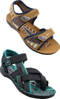 

ADX Men D grey-C green-Tan Sandals