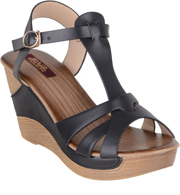 

Shuz Touch Women BLACK Wedges