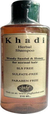 

Khadi Herbal WOODY SANDAL & HONEY SHAMPOO WITH JOJOBA OIL,SANDALWOOD EXTRACT (SLS+SULFATE+PARABEN FREE)(210 ml)