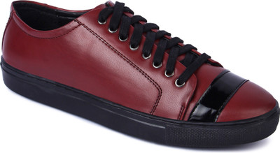 Berto Daria Sneaker With Patent Strip Sneakers For Men(Tan)