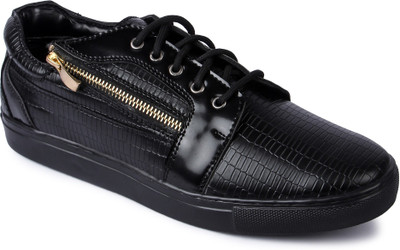 

Berto Daria Croco Sneaker With Zip Sneakers For Men(Black