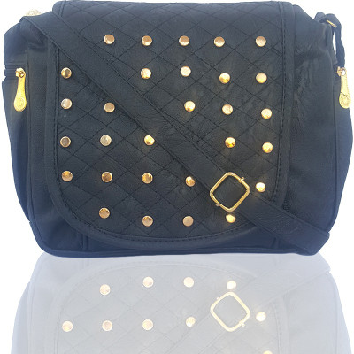 

TYPIFY Women Casual Black Leatherette Sling Bag