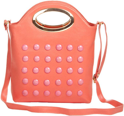 

Aliado Women Casual Pink Leatherette Sling Bag
