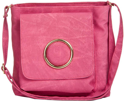

Aliado Women Casual Pink Leatherette Sling Bag