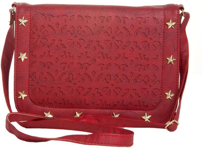 

Aliado Women Casual Pink Leatherette Sling Bag