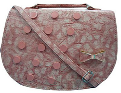 

GiftingTree Girls Casual Pink PU Sling Bag
